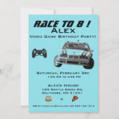 Videospel Kinderen Verjaardag Party Uitnodiging (Voorkant)
