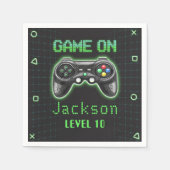 Videospel Kinderen Verjaardagsfeestje Servetten (Voorkant)