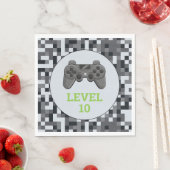Videospel Level Up Controller Verjaardagsfeestje Servet (Insitu)