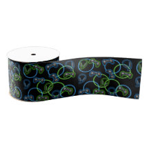 Videospel Neon Blauw & Groen Patroon