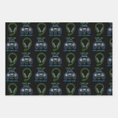 Videospel Neon Blauw & Groen Verjaardag Leeftijd N Inpakpapier Vel (Voorkant 2)