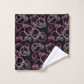 Videospel Neon Roze Meisjes Patroon Bad Handdoek (Wasdoekje)