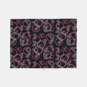 Videospel Neon Roze Meisjes Patroon Fleece Deken (Voorkant (Horizontaal))