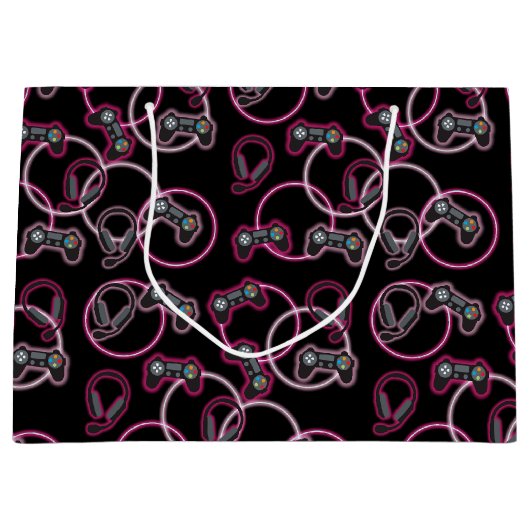 Videospel Neon Roze Meisjes Patroon Groot Cadeauzakje