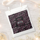 Videospel Neon Roze Meisjes Verjaardagsfeestje Bedankzakje (Geknipt)