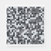 Videospel Niveau Omhoog Pixel Verjaardagsfeest Servet (Voorkant)