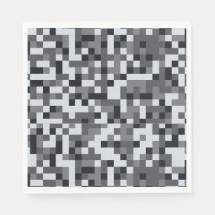 Videospel Niveau Omhoog Pixel Verjaardagsfeest Servet