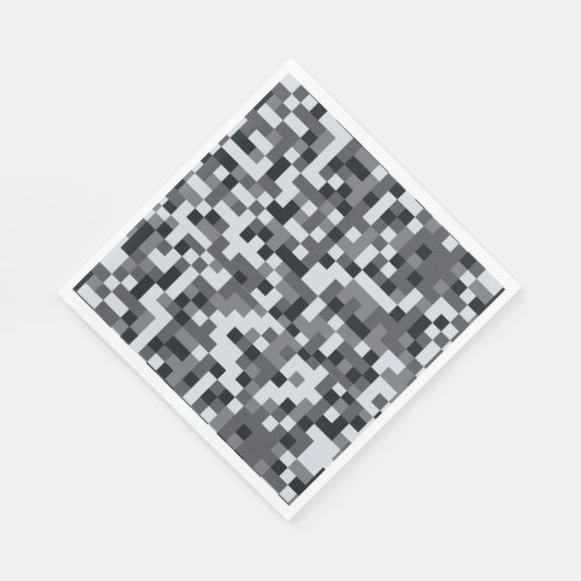 Videospel Niveau Omhoog Pixel Verjaardagsfeest Servet (Hoek)