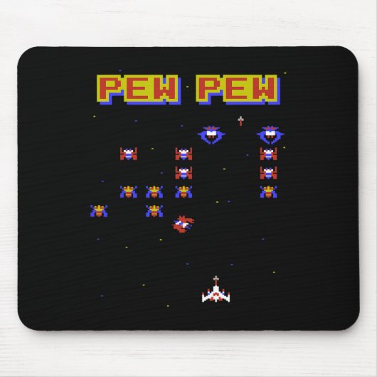 Videospel Oude School Game 80s  Gaming Game Muismat (Voorkant)