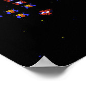 Videospel Oude School Game 80s Gaming Game Poster (Hoek)