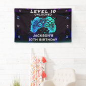 Videospel Party Kinderen Verjaardag Gamer Spandoek (Insitu)