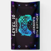 Videospel Party Kinderen Verjaardag Gamer Spandoek (Verticaal)