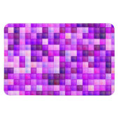 Videospel Pixels Roze Vierkant Patroon Magneet (Horizontaal)