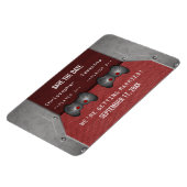 VideoSpel sparen de Magneet van de Datum, Maroon (Linkerzijde)