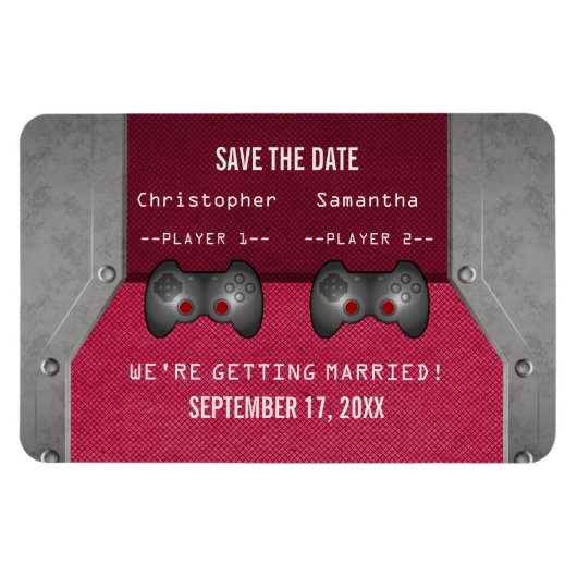 VideoSpel sparen de Magneet van de Datum, Roze (Horizontaal)