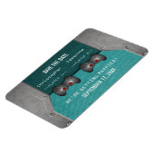 VideoSpel sparen de Magnetische Datum, Blauwgroen Magneet (Linkerzijde)