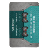 VideoSpel sparen de Magnetische Datum, Blauwgroen Magneet (Verticaal)