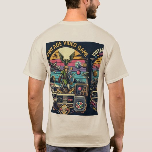  videospel t-shirt (Achterkant)