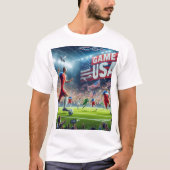 VIDEOSPEL USA WORLD CUP OP WIT T-SHIRT (Voorkant)