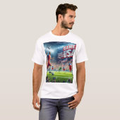VIDEOSPEL USA WORLD CUP OP WIT T-SHIRT (Voorkant volledig)