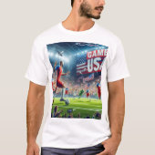 VIDEOSPEL USA WORLD CUP OP WIT T-SHIRT (Voorkant)