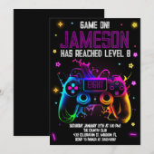 Videospel Verjaardag Boy Gamer Party Kaart (Voorkant / Achterkant)