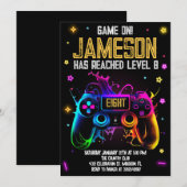 Videospel Verjaardag Boy Gamer Party Kaart (Voorkant / Achterkant)