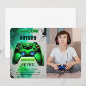 Videospel Verjaardag Foto Kaart (Voorkant / Achterkant)