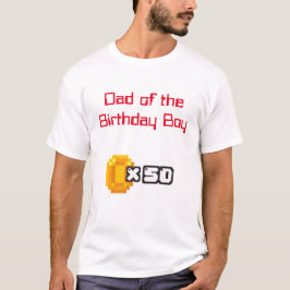 Videospel Verjaardag Pap T-shirt