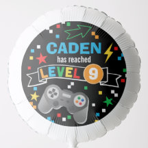 Videospel Verjaardagsballon Gepersonaliseerd met N