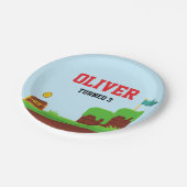 Videospel Verjaardagsborden Gamer Feestbenodigdhed Papieren Bordje (Gekanteld)