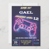 Videospel Verjaardagsfeestje Neon spel op Unlocked Kaart (Voorkant)