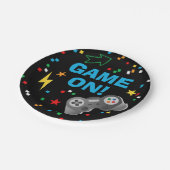Videospel Verjaardagspapier Borden Papieren Bordje (Gekanteld)