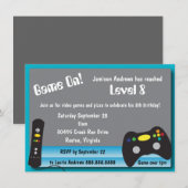 Videospel Vrachtwagen Verjaardagsfeestje Kaart (Voorkant / Achterkant)