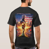 Videospel VS in de ruimte T-shirt (Achterkant)