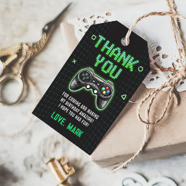 Videospelarcade Partij Dank u voor het Label met c Cadeaulabel