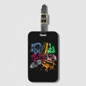 Videospelconsole-controllers 80-90-inch boog herst bagagelabel (Voorkant (verticaal))