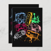 Videospelconsole-controllers 80-90-inch boog herst informatiekaartje (Voorkant / Achterkant)