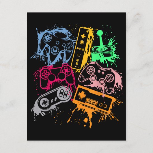 Videospelconsole-controllers 80-90-inch boog herst informatiekaartje (Achterkant)