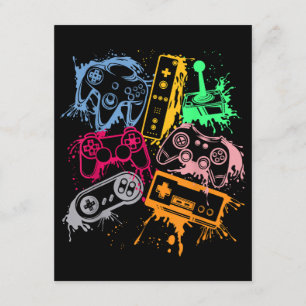 Videospelconsole-controllers 80-90-inch boog herst informatiekaartje