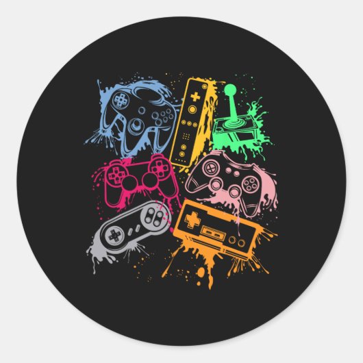 Videospelconsole-controllers 80-90-inch boog herst ronde sticker (Voorkant)