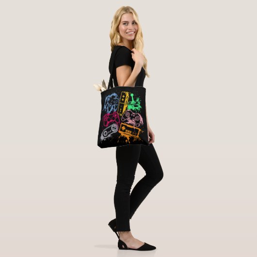 Videospelconsole-controllers 80-90-inch boog herst tote bag (Op model)