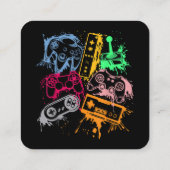 Videospelconsole-controllers 80-90-inch boog herst vierkante visitekaartje (Achterkant)