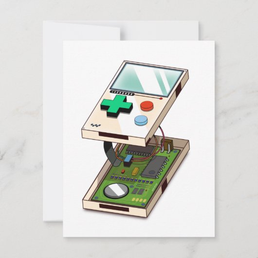 Videospelconsole patroon. (Achterkant)