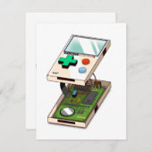 Videospelconsole patroon. (Voorkant / Achterkant)