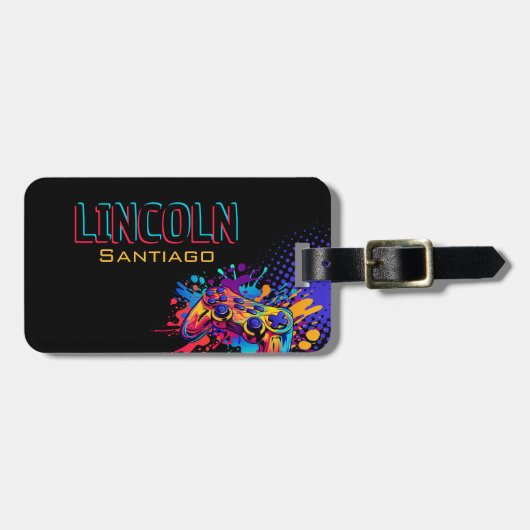 Videospelcontroller Bagagelabel (Voorkant horizontaal)