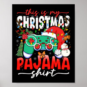 Videospelcontroller Dit is mijn kerstpyjama Poster