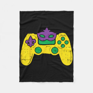 Videospelcontroller Gamer E-sport Mardi Gras Bo Fleece Deken