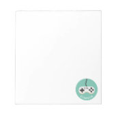 Videospelcontroller gamermonogram Kinder Notitieblok (Voorkant)