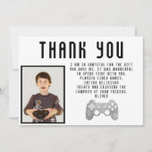 Videospelcontroller Gaming Foto Verjaardag Bedankkaart (Voorkant)